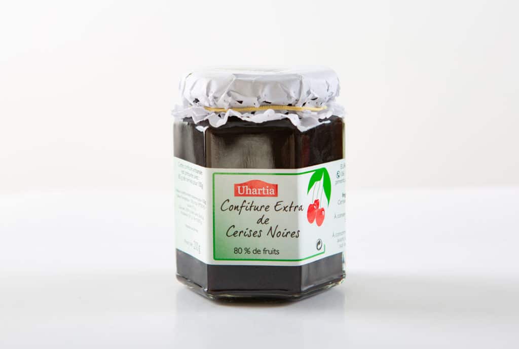 Confiture de cerises noires (200gr) Les fromages de la ferme Larramendy